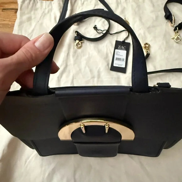 Zac Posen Biba Handbag and Backpack Genuine Leather in Parisian Nights - Picture 5 of 15